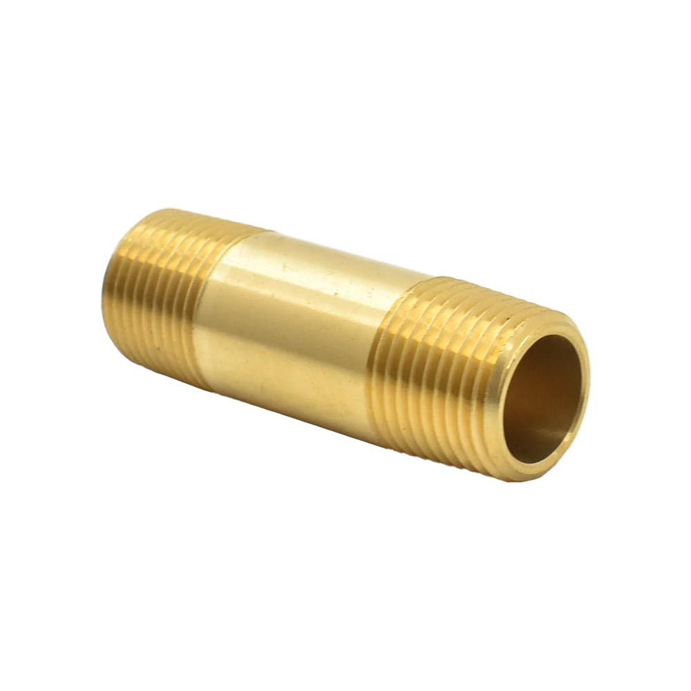 3/8" NPT Male Nipple - 2" Extension - 25 Pack Bulk