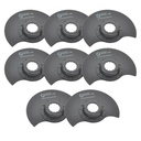 80mm Semi Round Bi-Metal Blade, 8mm Offset Mount for a Perfect Flush Cut  Fits Fein Supercut Oscillating Tool (10 Pack)