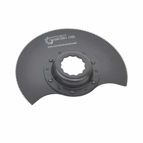 80mm Semi Round Bi-Metal Blade, 8mm Offset Mount for a Perfect Flush Cut  Fits Fein Supercut Oscillating Tool - Single Display Pack