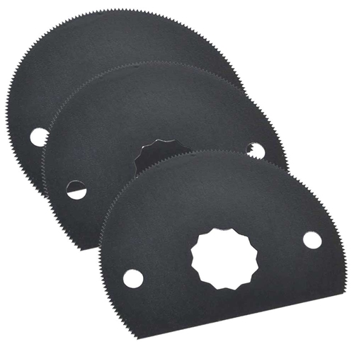 80mm Semi-Circular HSS  Saw Blade for Fein Supercut Oscillating Tool   /   3 Blade Pack
