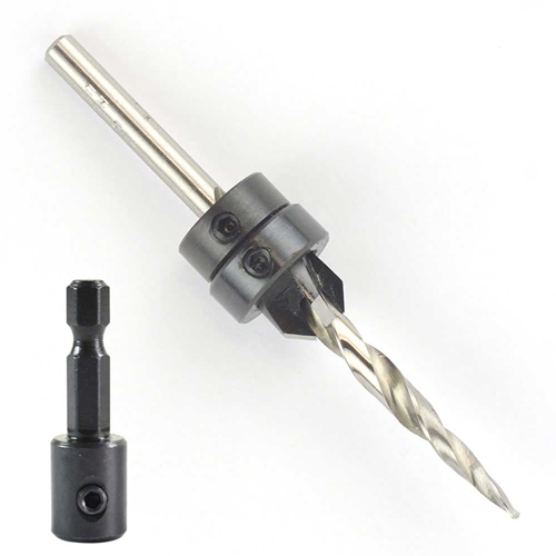 W.L Fuller # 10 (13/64") Countersink with 1/4" Shank Quick Change Adapter - C102HT