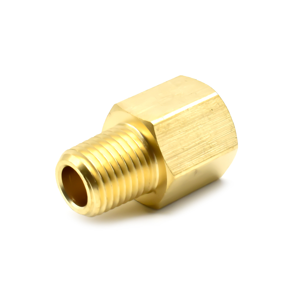 1/4" MPT x 1/4" FPT Brass Hex Bushing - 25 Pack bulk