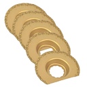 63mm Semi- Circular Carbide RASP, 8mm Offset Mount For a Perfect Flush Sanding / Grinding for Fein Supercut Oscillating Tool (5 Pk)