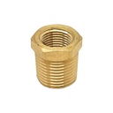 1/2" MPT x 3/8" FPT Brass Hex Bushing Reducer - Single Display Pack