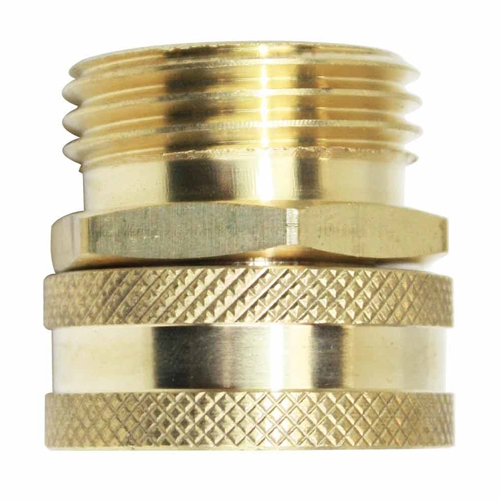 3/4" GHT Male x 3/4" GHT Female Water Hose Fitting - Swivel