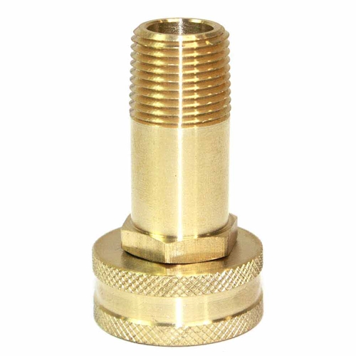 3/4" GHT Female x 3/8" Male NPT Hose Fitting - Swivel