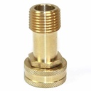 3/4" GHT Female x 1/2" Male NPT Hose Fitting - Swivel