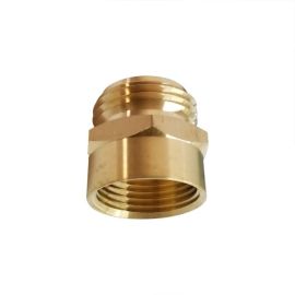3/4" GHT Male x 3/4" Female NPT  Hose Fitting - Solid