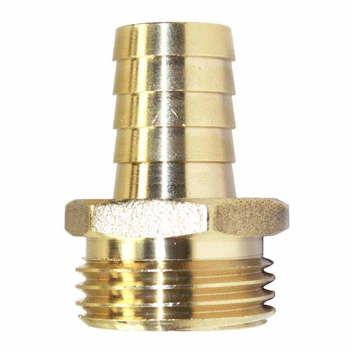 3/4" GHT Male x 5/8" Barb Hose Fitting - 50/Pack