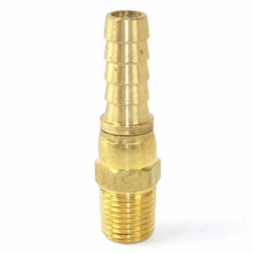 1/4" MPT x 3/8" Male Swivel Barb Connector - 100 Pack Bulk