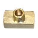 1/8" FPT Brass Branch Tee - 1 inlet - 2 Outlets