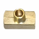 1/4" FPT Brass Branch Tee - 1 inlet - 2 Outlets - Single Display Pack