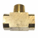 3/8" FPT Brass Branch Tee - 1 inlet - 2 Outlets - 50 Pack Bulk