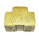 3/4" FPT Brass Tee - 1 inlet - 2 Outlets - Single Display Pack