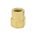 1/4" FPT x 3/8" FPT Brass Female Coupling Reducer - Six Display Pack