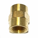 3/4" FPT x 3/4" FPT Brass Female Coupling - 100 Bulk Pack