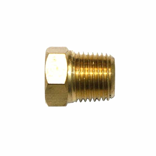 1/8" MPT Brass Hex Plug - 50 Pack Bulk