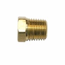 1/4" MPT Brass Hex Plug - 25 Pack Bulk