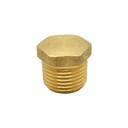 1/2" MPT Brass Hex Plug - Single Display Pack