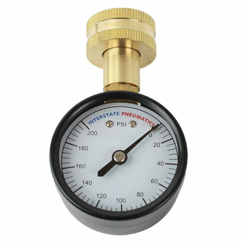 2"   200 PSI  3/4" GHT  Water  Pressure Gauge 