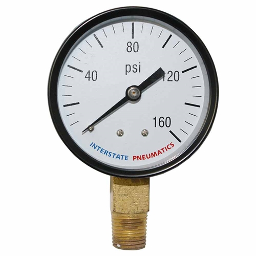 2-1/2"    160 PSI - 1/4" NPT Bottom Mount Pressure Gauge