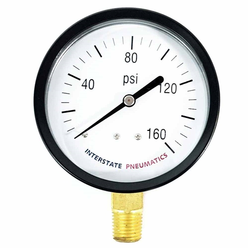 3"  160PSI 1/4" NPT Bottom Mount Pressure Gauge
