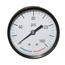 2-1/2"    160 PSI - 1/4" NPT Rear  Mount Pressure Gauge