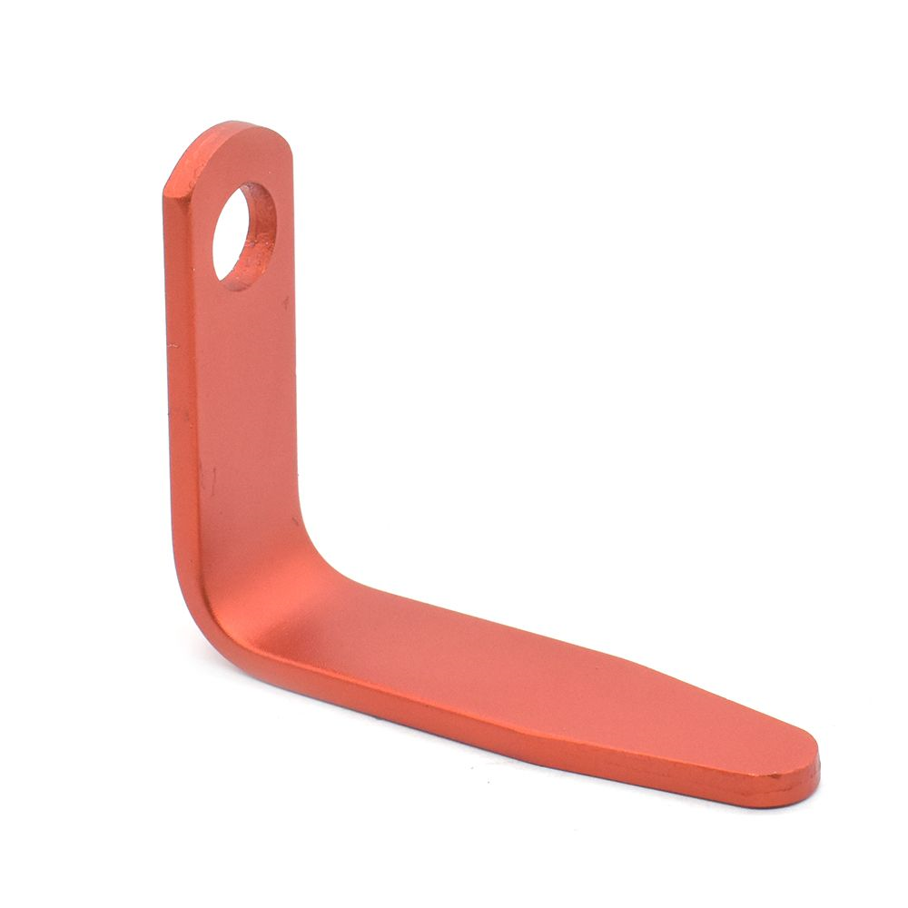 1/4" Single Hole "L" Shaped Rafter Hook (Aluminum) for Nail Guns (SMALL) - Red