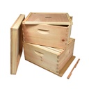  Beekeeping Double Deep Beehive Kit includes Frames, Foundations, Brood Box, Spacer, Entrance Reducer, Inner Cover, Top and Bottom  (GL2STACK)