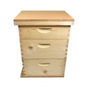  Beekeeping Complete 3 Tier Beehive Kit includes 2 Frame Electric Honey Extractor, Frames, Foundations, 2Brood Box, 1Super Box, Spacer & Entrance Reducer 