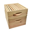  Beekeeping Double Deep Beehive Kit includes 2 Frame Manual Honey Extractor, Frames, Foundations, Spacer, Brood Box & Super Box 