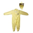 Professional Beekeeping Protective Full Body Suit with Hat & Veil -  Large