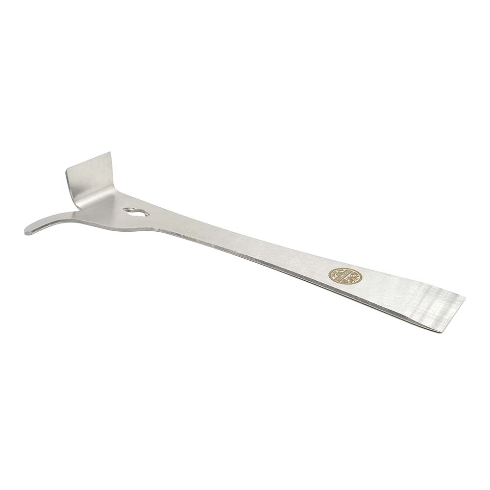 10" Stainless Steel Standard Beehive Frame Lifter and Scraper J Hook Tool