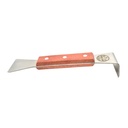 8" Stainless Steel Beehive Frame Lifter and Scraper - Wood Handle