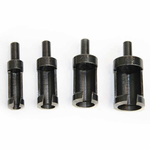 Plug Cutter Set 4pcs Round Shank