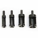 Plug Cutter Set 4pcs Round Shank