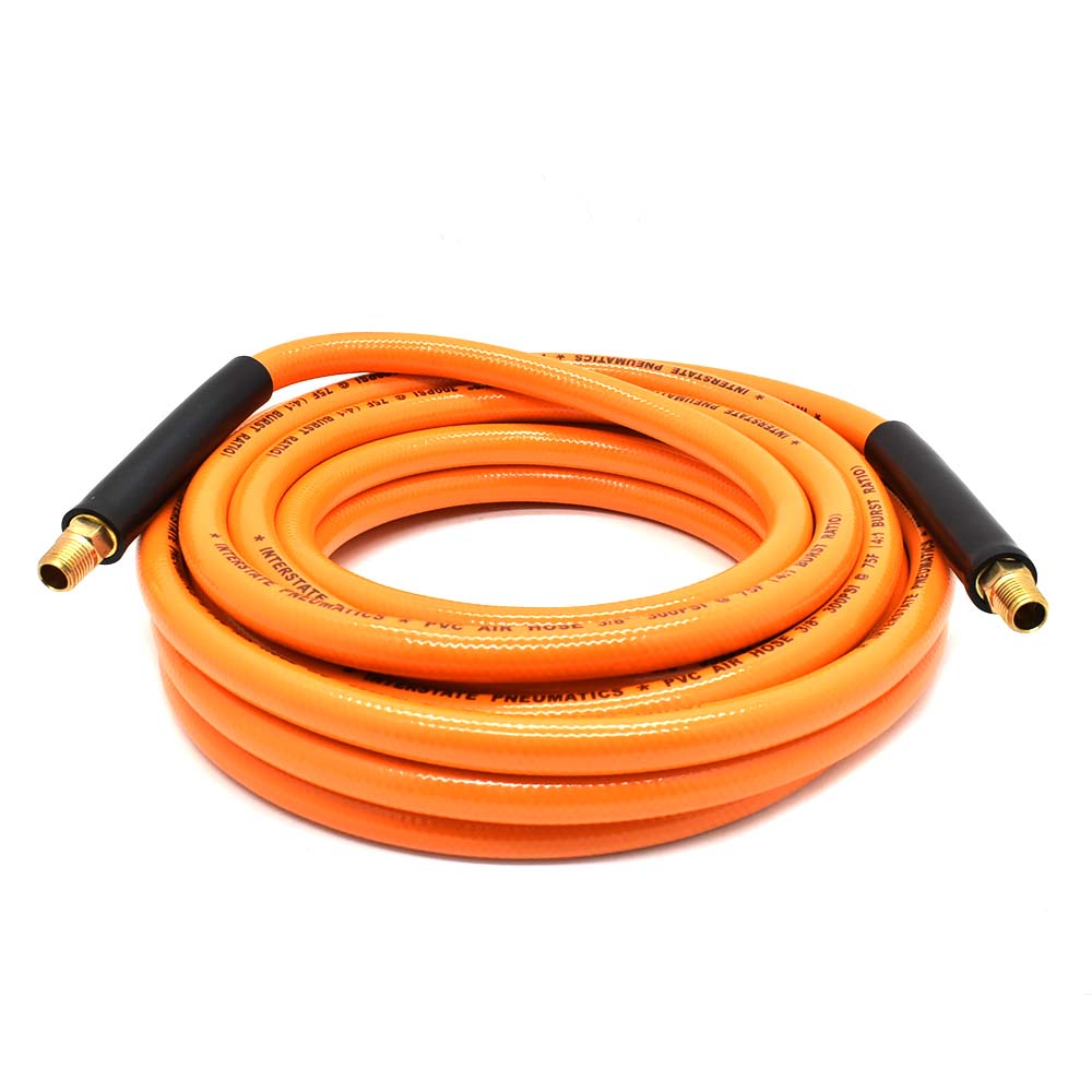 3/8" 25 ft Solid Orange PVC Hose (1/4" NPT)  