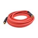 3/8" x 25 ft Red PVC Air Hose WP 300 PSI (1/4" NPT) Solid Fitting