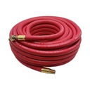3/8" 100 ft Red Rubber Hose with 1/4" Ball Swivel fitting