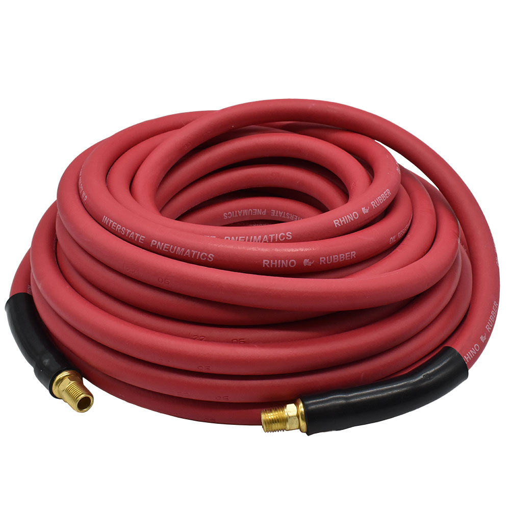 1/2" 25 ft Red Rhino Rubber Hose - (3/8" Male NPT Fitting)