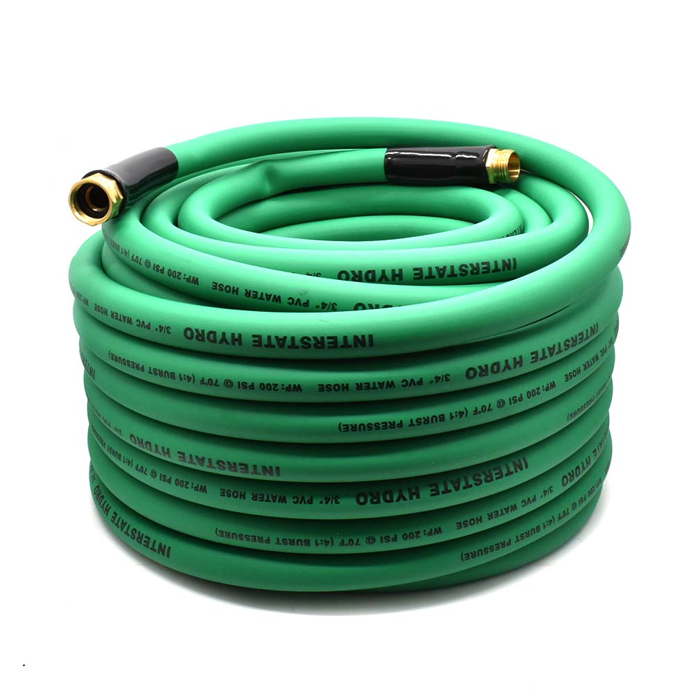 3/4" 100 ft Green PVC Water Hose