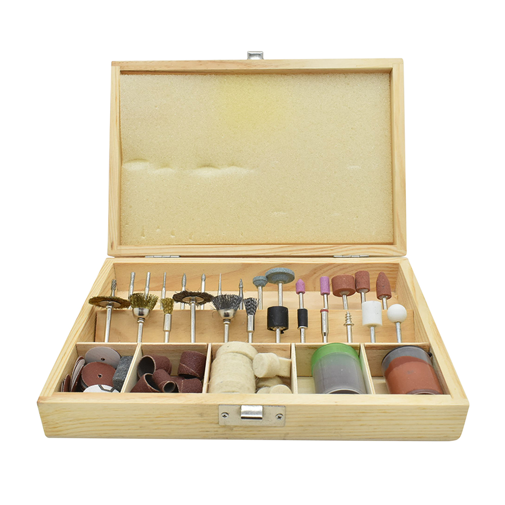 100 Piece All-Purpose Rotary Accessory Kit in Wooden Box