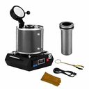 Tabletop Melting Furnace with 2kg Crucible 110 Volt 1500W with Gloves, Tong and Power Cable
