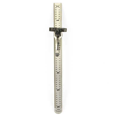 6" STAINLESS STEEL POCKET RULER 1/64 1/32 Scales Decimal Conversion Chart Rulers (ASR2541)