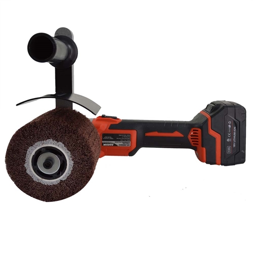Brushless Burnisher w/ Abrasive Sanding Roller - 18V, 400W, 1400-2100 RPM,  4.0 Ah with Battery & Charger