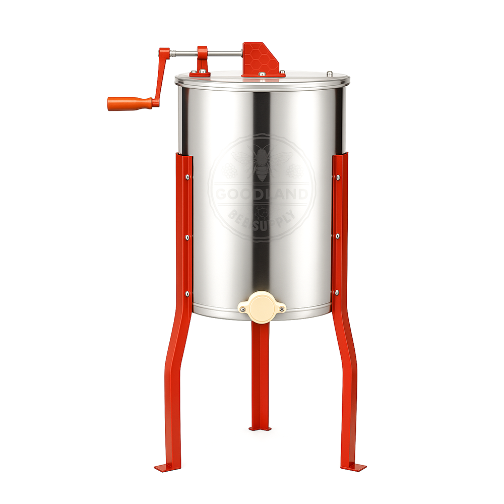 2 Frame Beekeeping 304 Stainless Steel Drum Honey Extractor With Stand - Manual