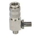 Mini coupler x Small Male Threads x with Schrader Tire Valve 