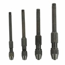 4 Pc Pin Vise Set Hand Held Hollow Handle Black Finish 4 Piece Vice Chuck Sizes (APV-0144)
