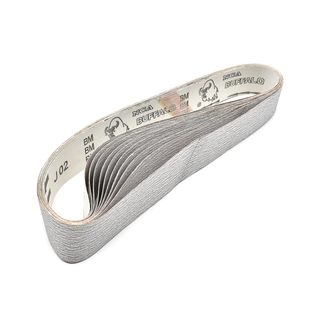 1-1/2" x 30" Aluminum Oxide Sanding Belt, 320 Grit Premium Japanese Material - WHITE  (HPG-331-62)