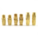1/4" HU Hose Reusable End Brass Fitting Kit